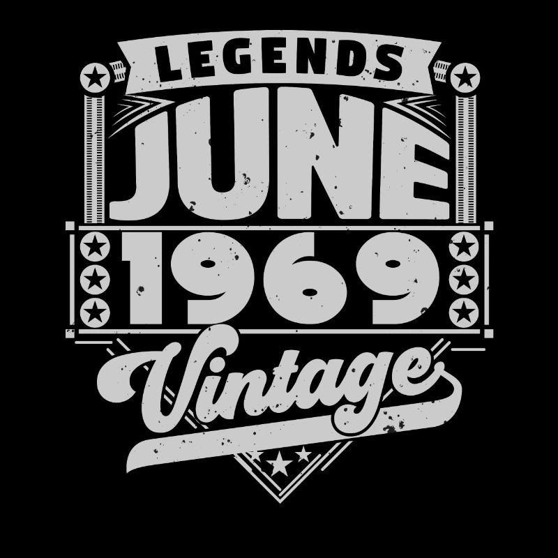 Vintage Geburtstagsgeschenk Juni 1969, Juni 1969.
