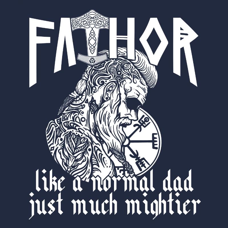 Nordischer Papa Vathor Wikinger Spruch Design