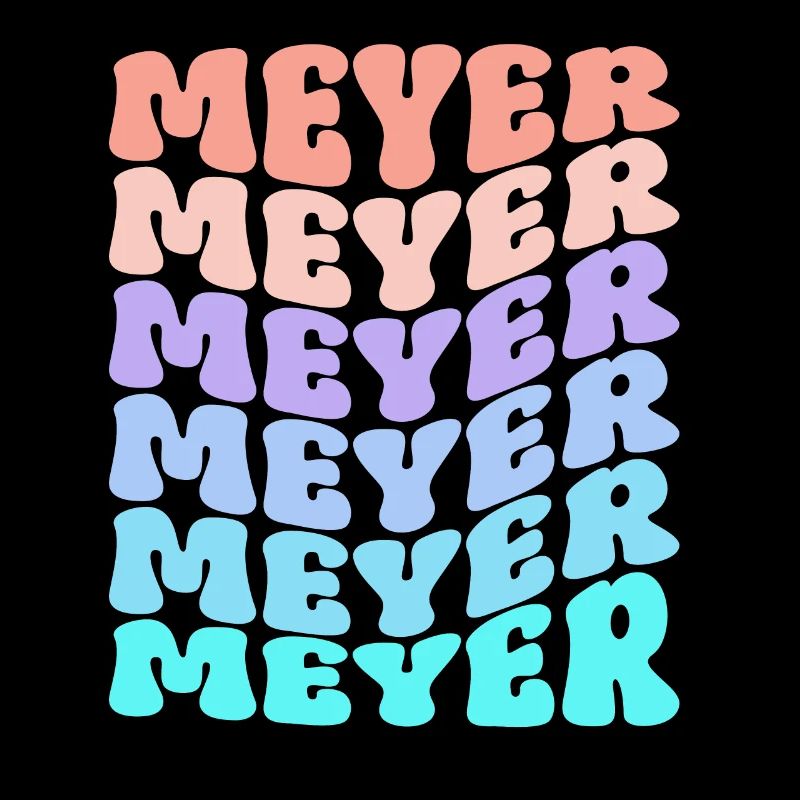 Meyer Retro Family Surname Gift