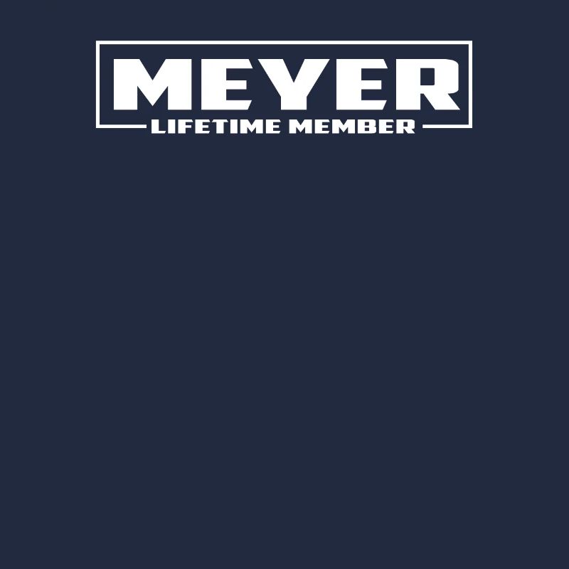 Meyer Lebenslang Nachname Spruch Geschenk