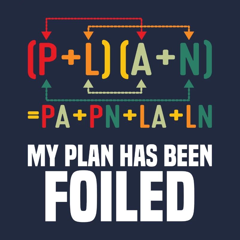 Mon plan a été déjoué Funny Math Teacher Pun Sci