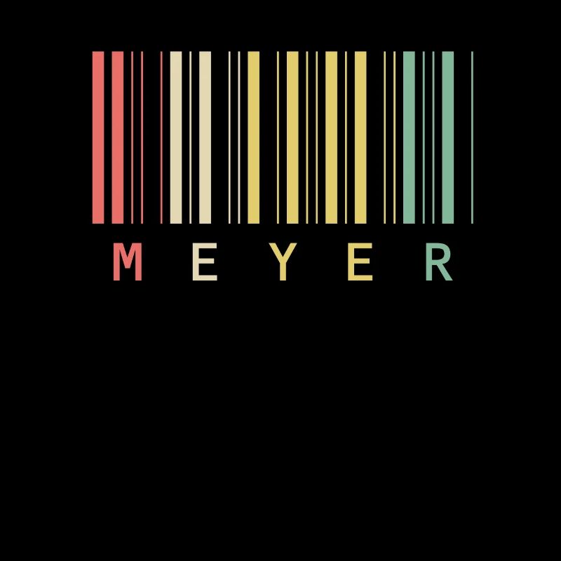 Nom de famille Meyer Code à barres Code à barres Cadeau
