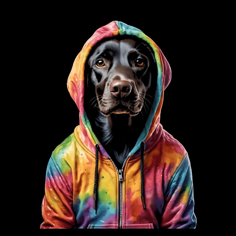 Labrador Retriever Sweat à capuche chien Funny Design Print