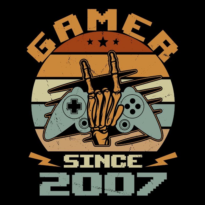 Gamer seit 2007 - Gaming Geburtstagsgeschenk 2007