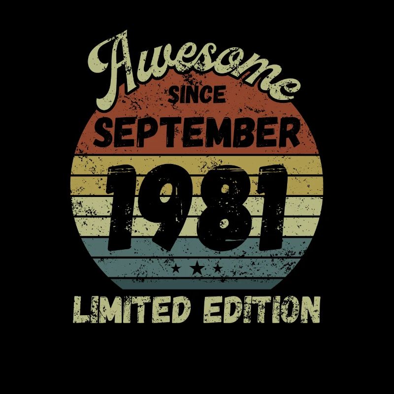 Awesome since September 1981 - Geburtstag
