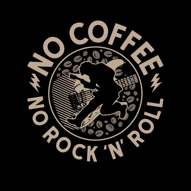 Rock N Roll Pas de café Pas de classique Rock Amateur de café