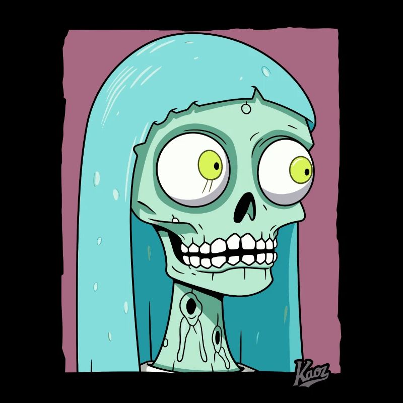 Mariage de la mariée zombie crâne