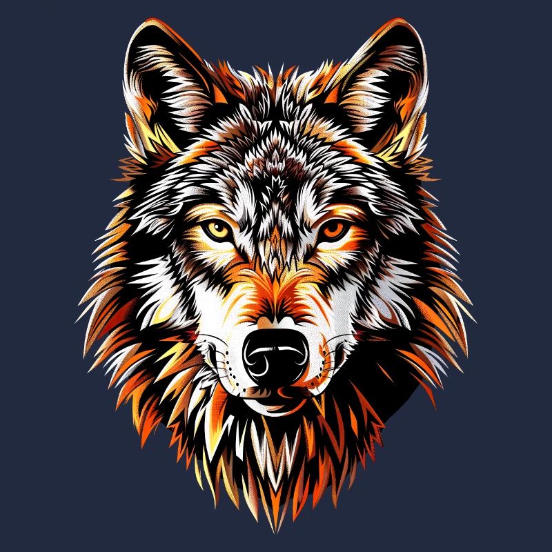 Loup Motif Loups Wolf Pack Gris Wolfhound Wolf