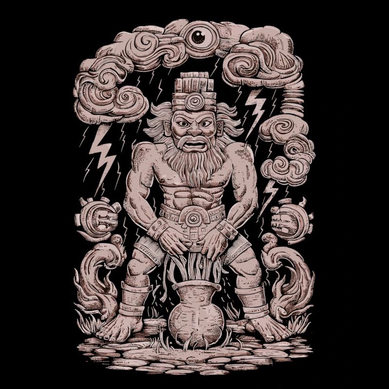 Dieu Maya Mythologie Maya Chaac est dans le