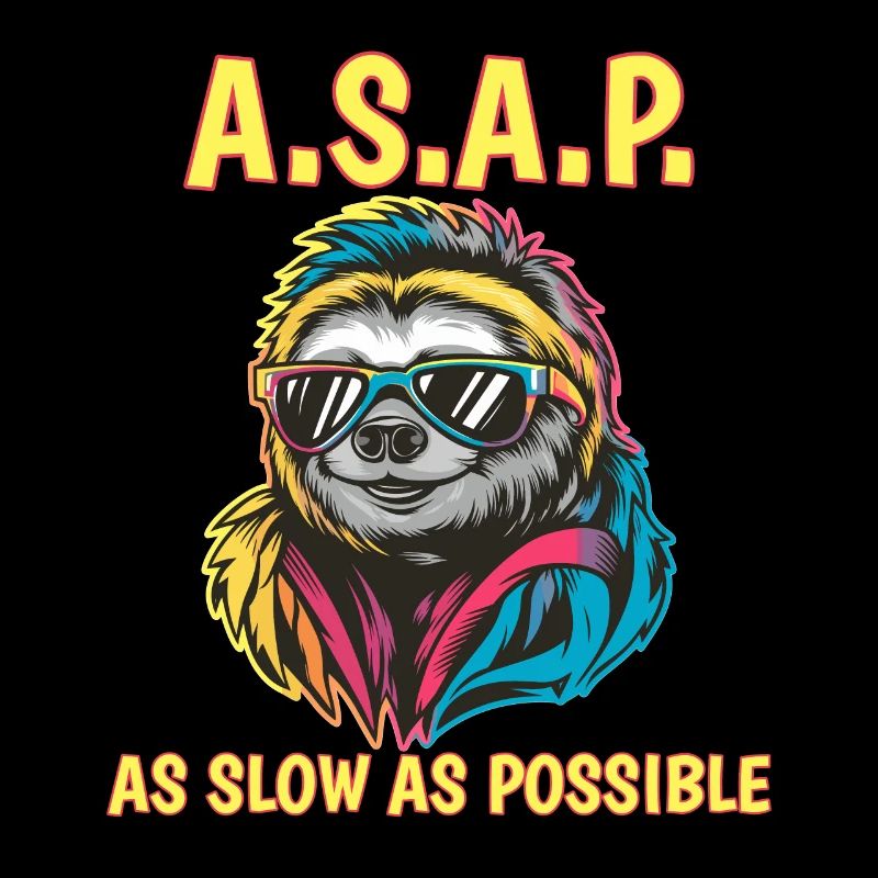ASAP So langsam wie möglich Faultier Cool Sonnenbrille