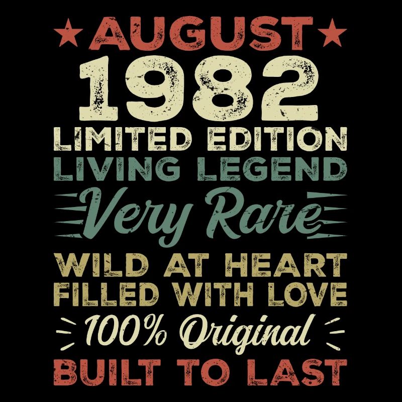 Août 1982 - Idée cadeau pour Août 1982 - 1982