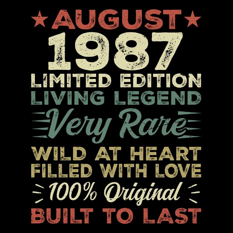 Août 1987 - Idée cadeau pour Août 1987 - 1987