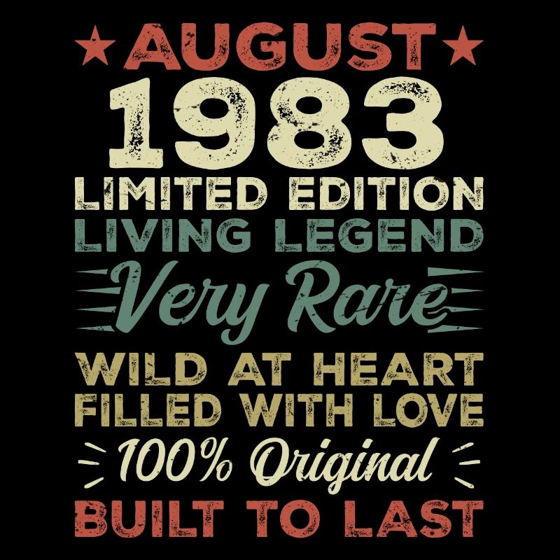 Août 1983 - Idée cadeau pour Août 1983 - 1983