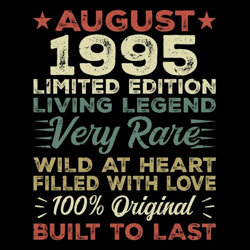 Août 1995 - Idée cadeau pour août 1995 - 1995