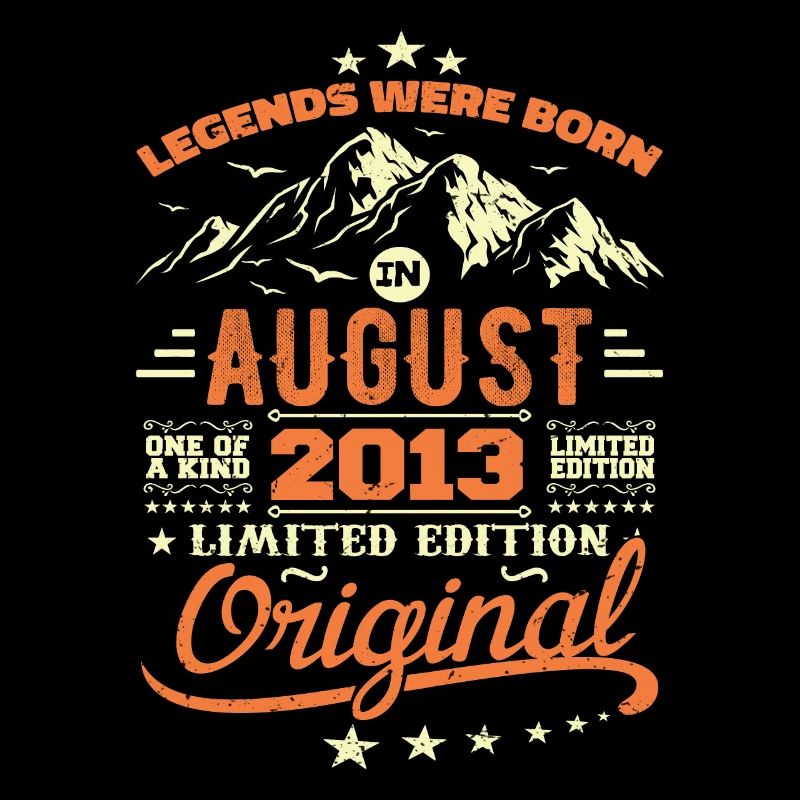 August 2013 Birthday August 2013 Vintage Gift