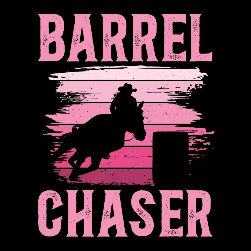 Cheval de course de barils de rodéo