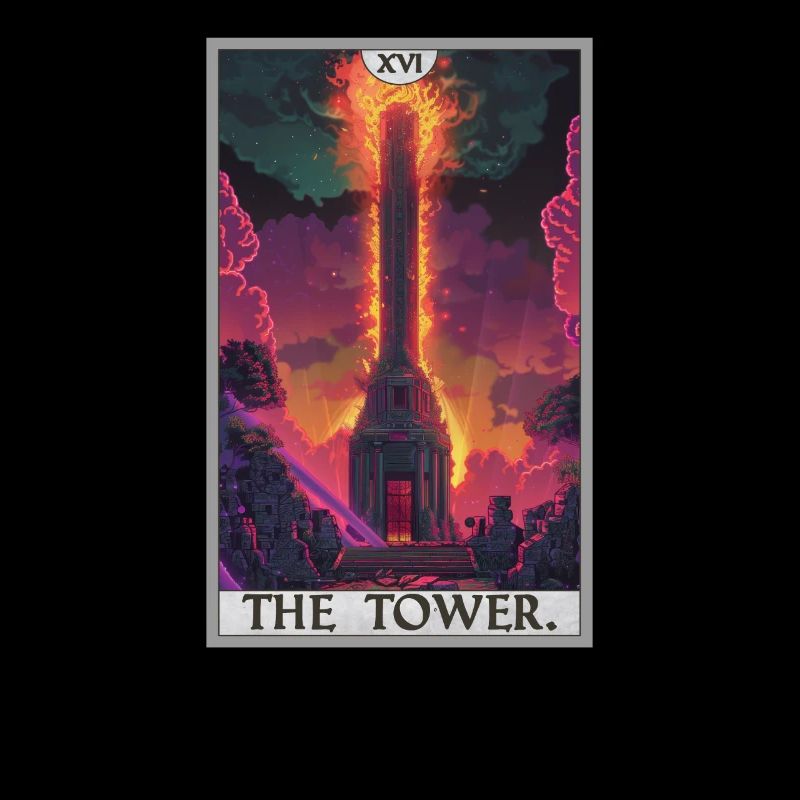 Tarotkarten Tarotkarte The Tower Der Turm