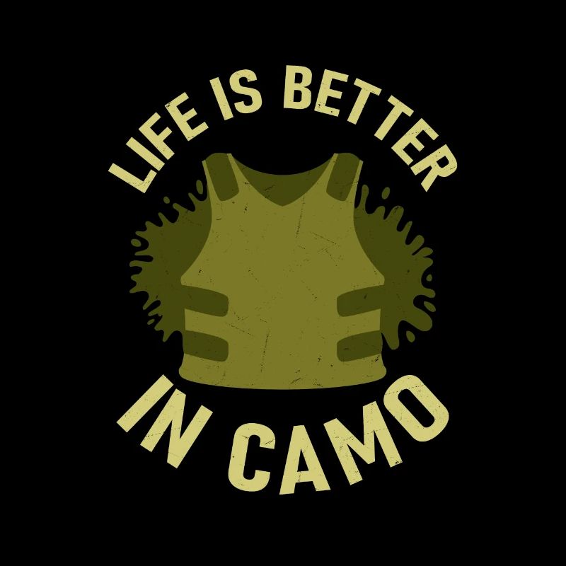 Life is Better in Camo Paintball Tactical Player