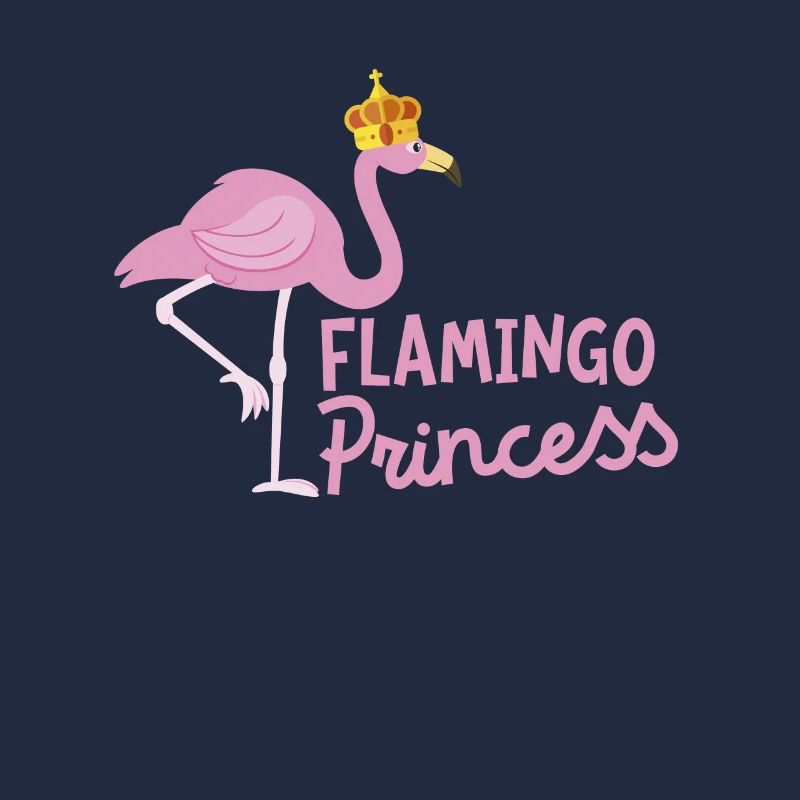 Flamingo Prinzessin Wunderschöne Krone Watvogel Liebhaber