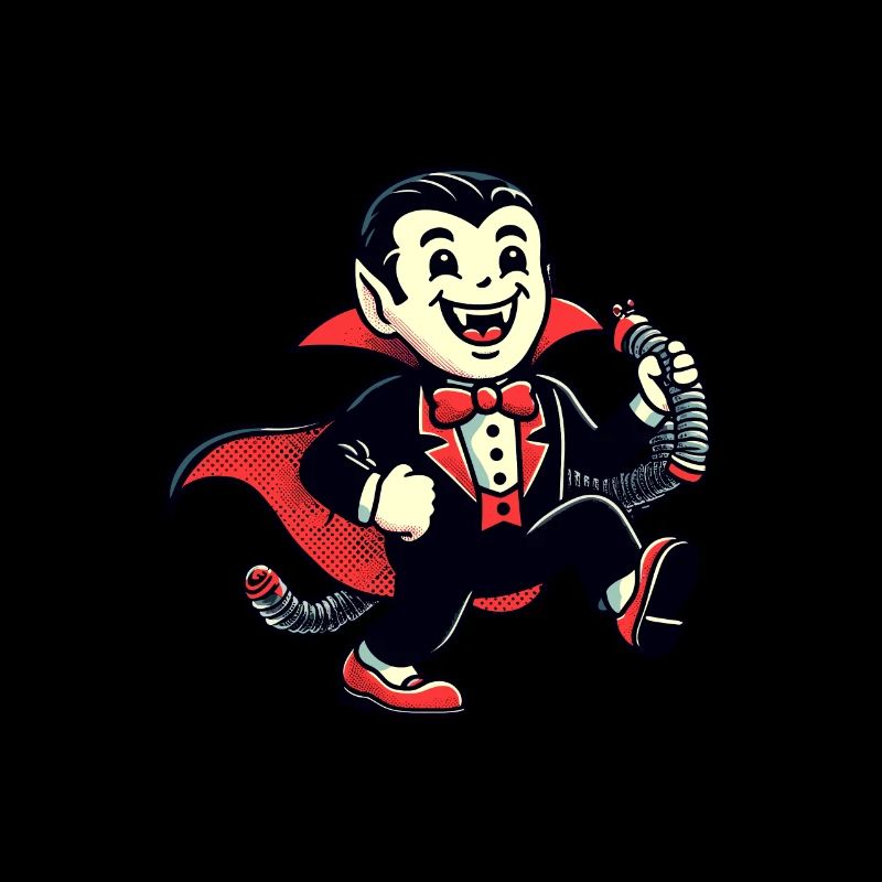 Retro Vintage Style Halloween Vampire Costume Decoration