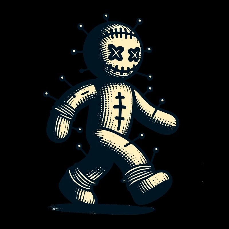 Voodoo Puppe Unheimliche Verkleidung Gothic Style