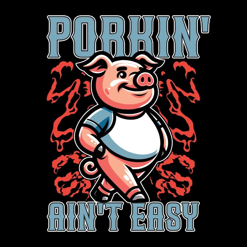 Pulled Pork BBQ Porkin' Ain't Easy Grilled Meat