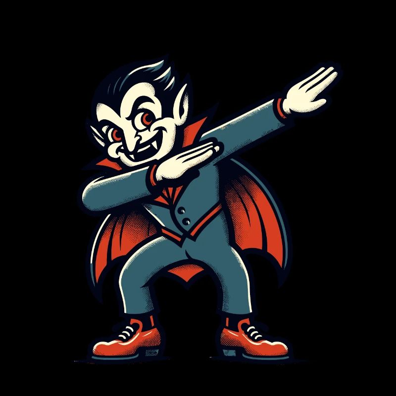 Dabbing Vampire Funny Dabbing Design Halloween