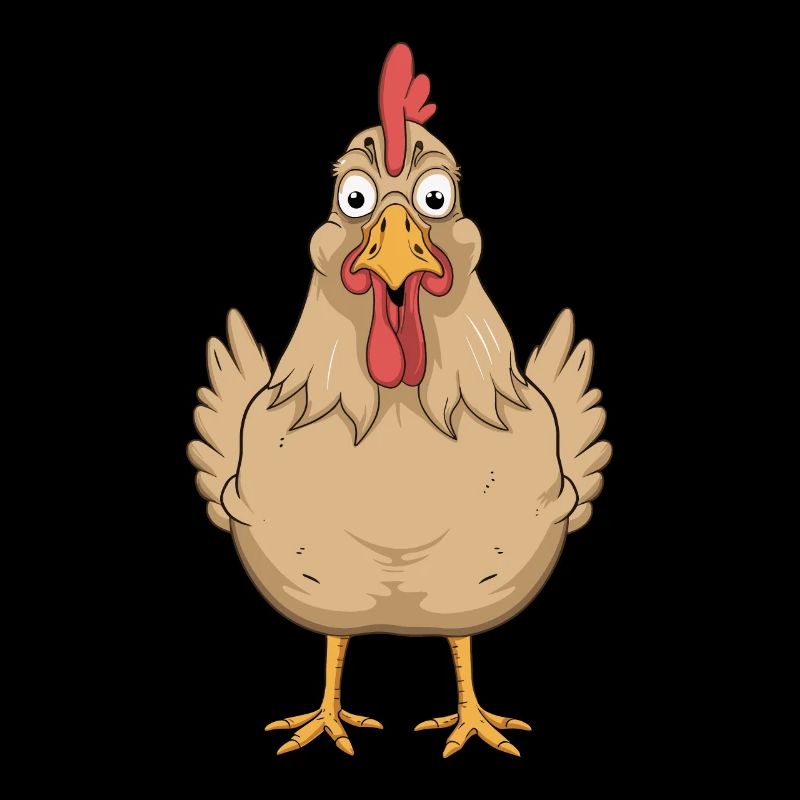 Lustiges Huhn Comic Zeichnung Spaß