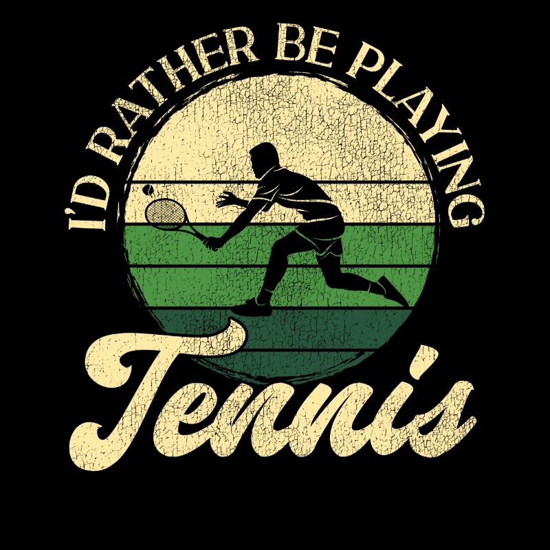 Funny Tennis Player Racket I'd