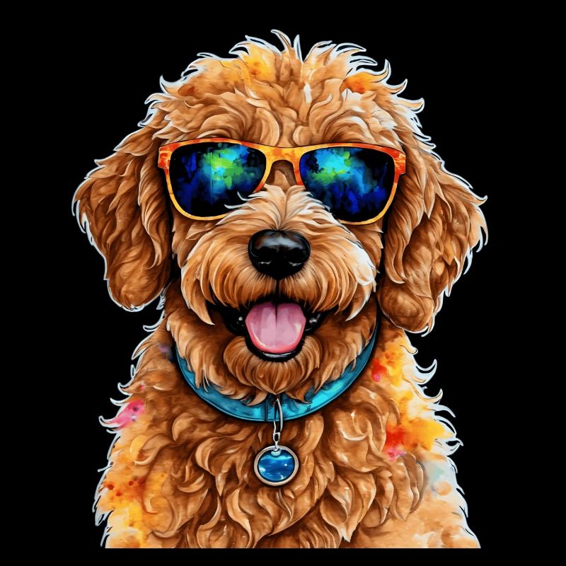 Goldendoodle Sonnenbrille Hund Tier Design Print