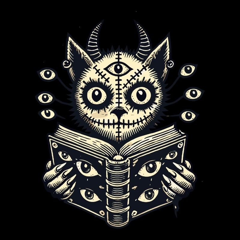Devilish Demons Cat Horror Cat Design