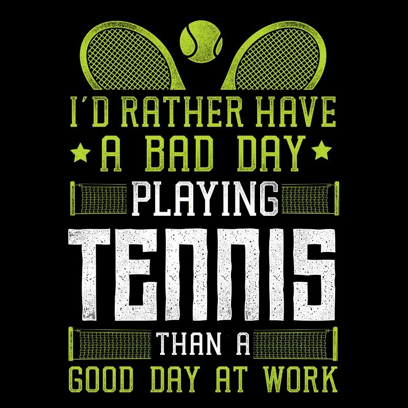 Funny Tennis Player Racket I'd