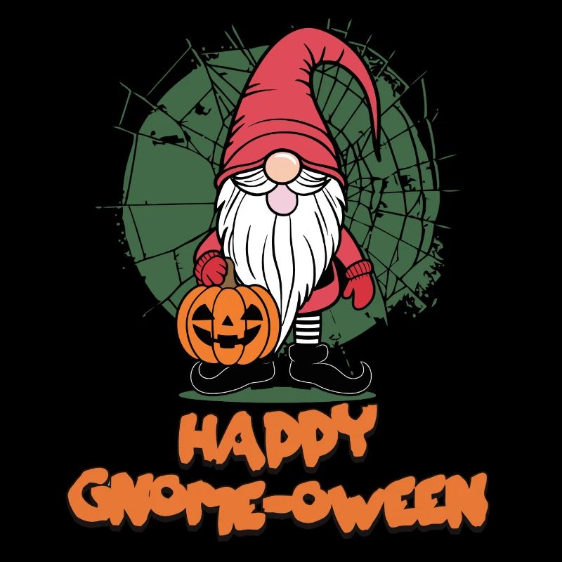 Happy Gnome-Oween Lustiger Gnom Halloween Spruch