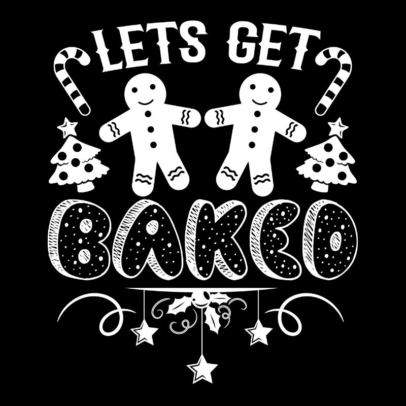 Christmas Let's Get Baked Cookie