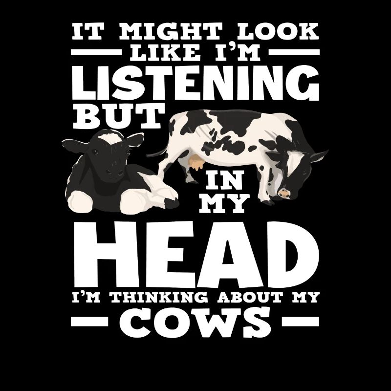 Je pense à ma vache qui écoute