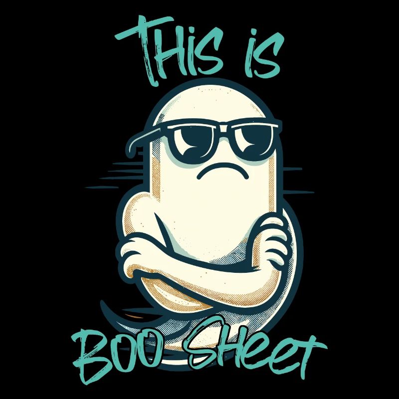 Funny Halloween : Ghost Boo Sheet
