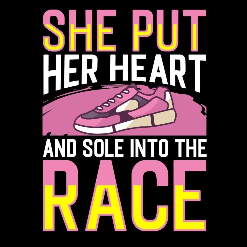 Cœur et semelle de jogging dans la course à pied