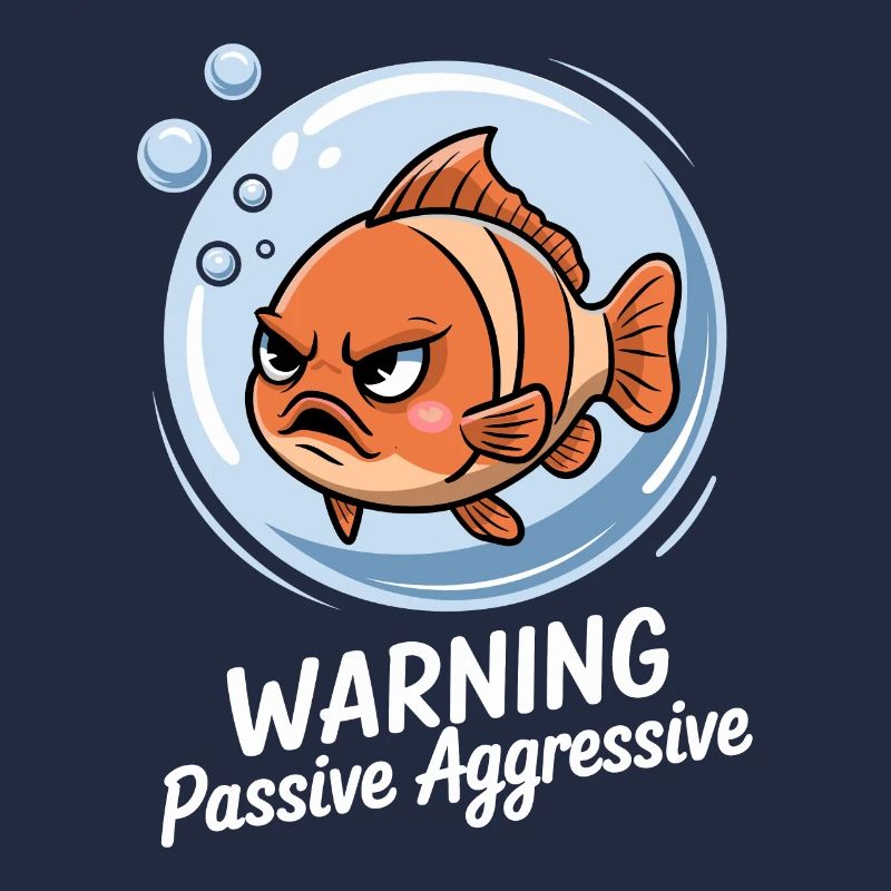 Attention Passive Aggressive Funny Fish Comic