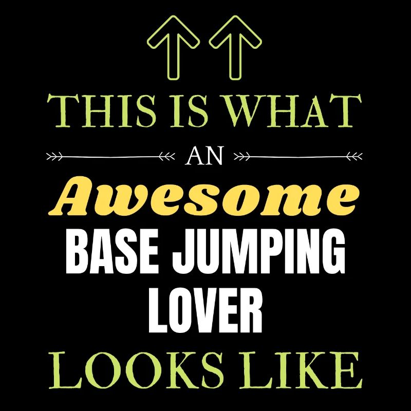This is what an awesome BASE jumping lover looks l