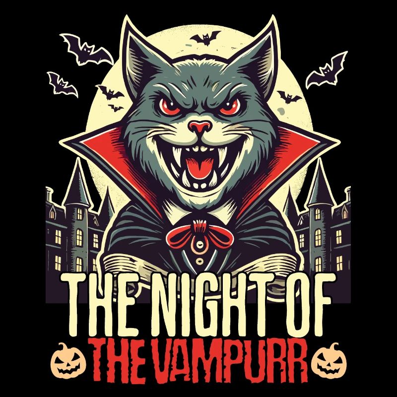 Chat vampire La nuit du vampire