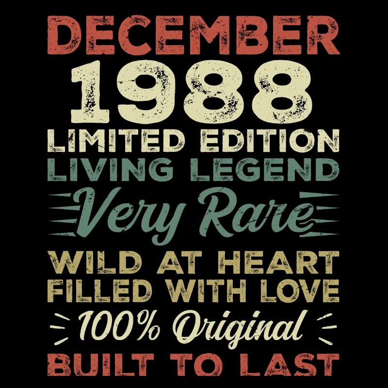 Dezember 1988 - Geburtstag Dezember 1988 Jahr