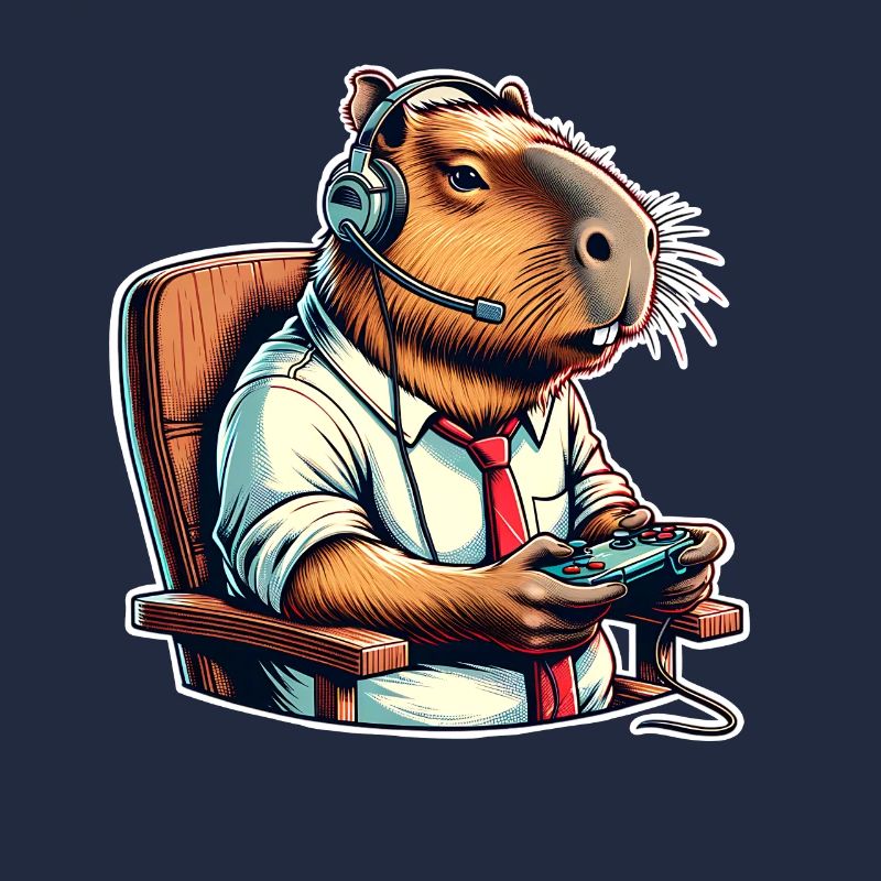 Capybara Nerd du jeu