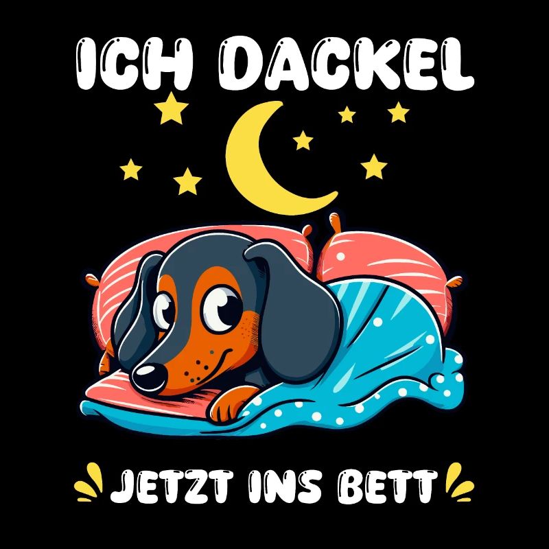 chien teckel tenue de couchage teckel ami nuit étoilée