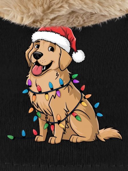 Golden Retriever Lampki świąteczne Xmas Dogs Prezenty