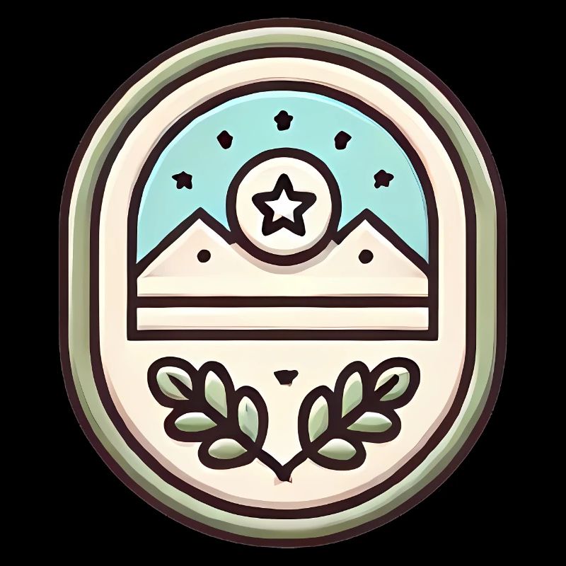 Illustration douce de conception de badge simple