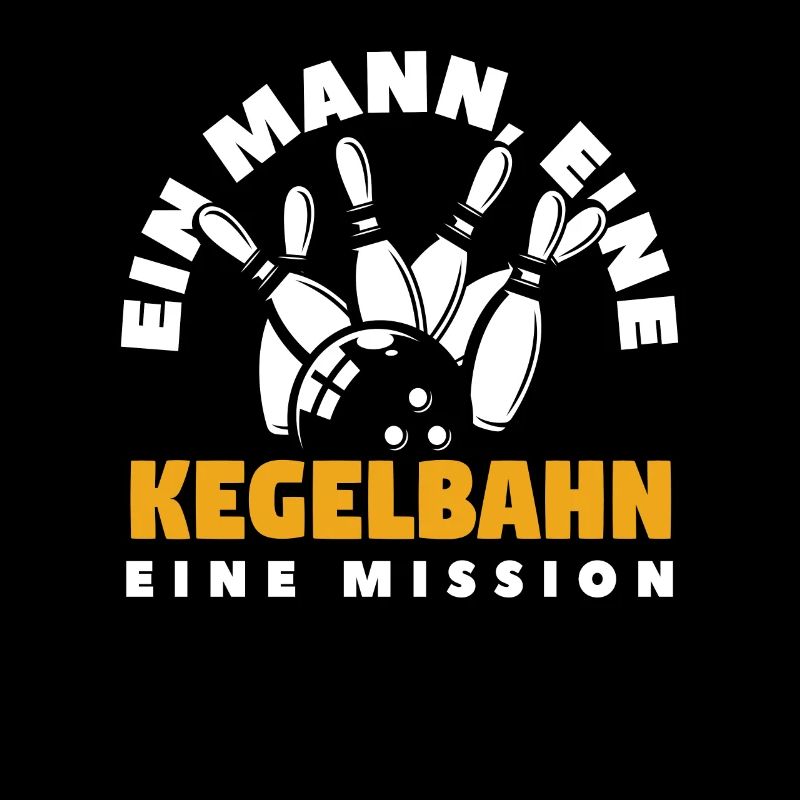 Kegeln Ein Mann Eine Kegelbahn Mission