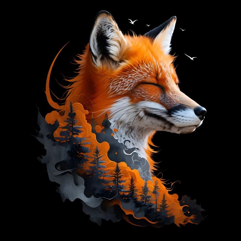 Fuchs Liebhaber Wald Blumen Kunst Füchse Cute Fox