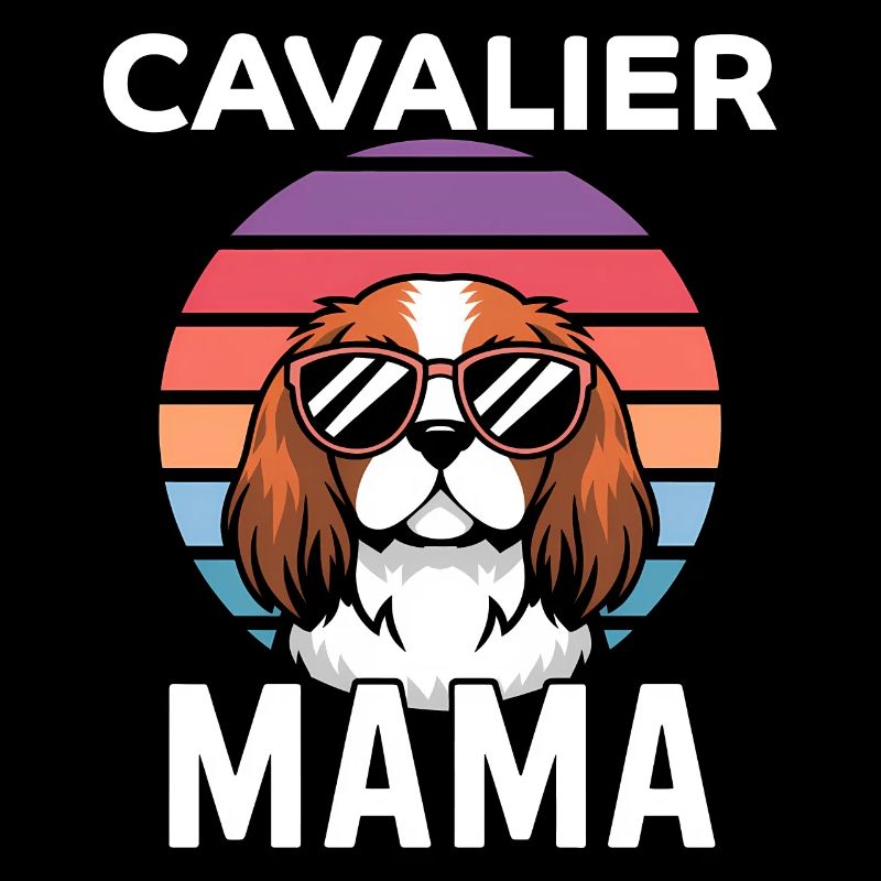 Cavalier King Charles Spaniel Disant Maman Cadeau