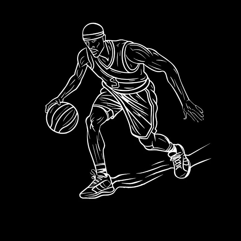 Basketball Player Drawing