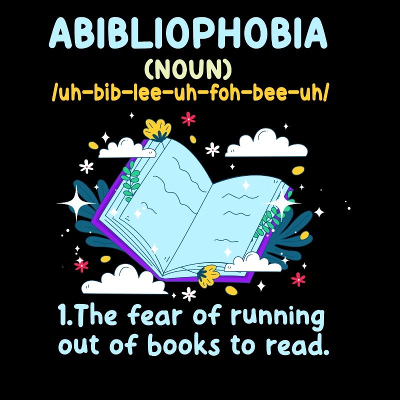 Abibliophobia Bookworm Reading Books